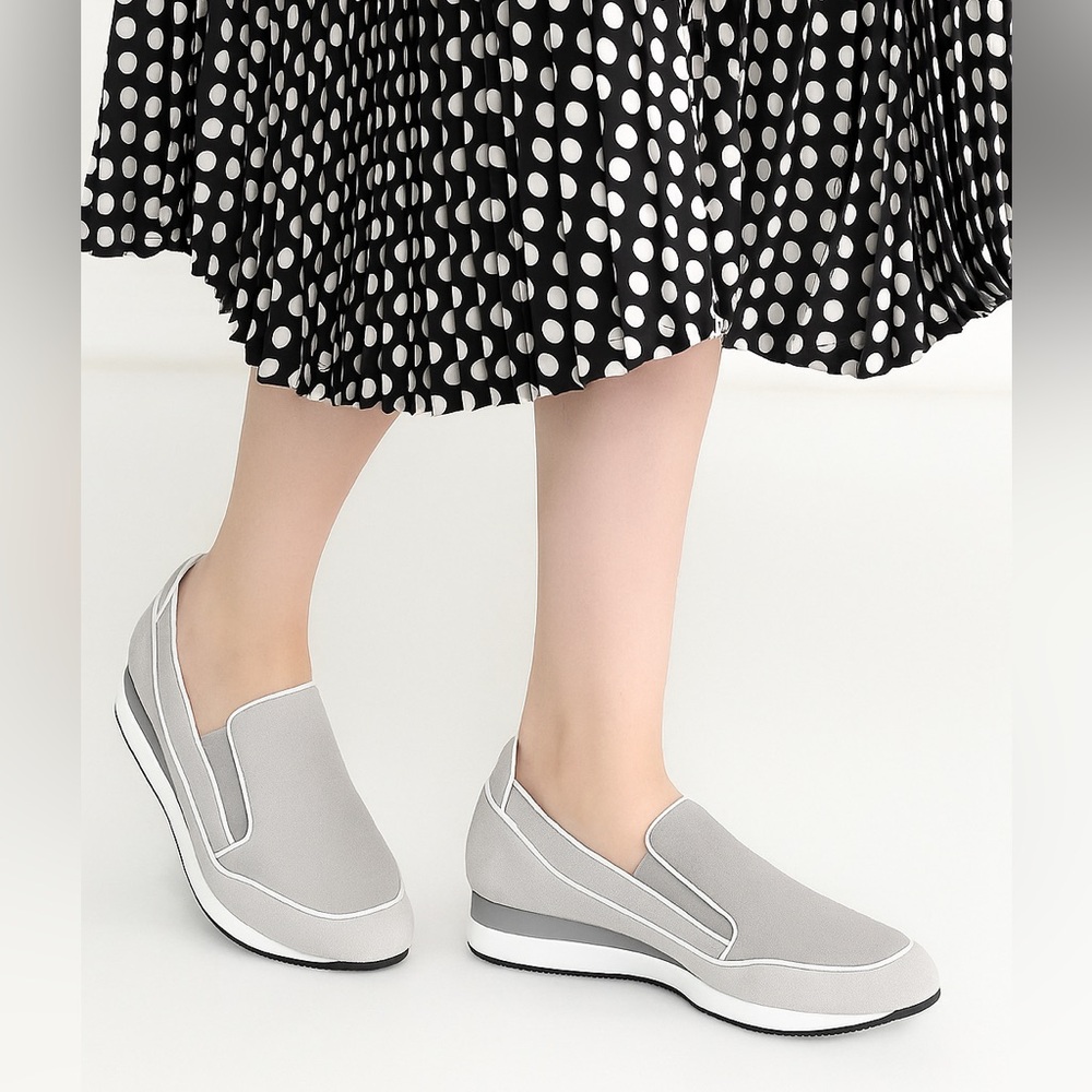 MaxMara MM31 Grey Perla Suede Sneakers